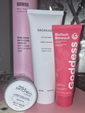Bio Tech Blowout, Sachajuan, AG  &Paul Mitchell 4pc Hair Care Bundle